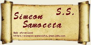 Simeon Samočeta vizit kartica